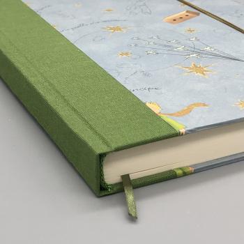 Notizbuch Tagebuch A5 Bindung Lesebändchen Detail grün